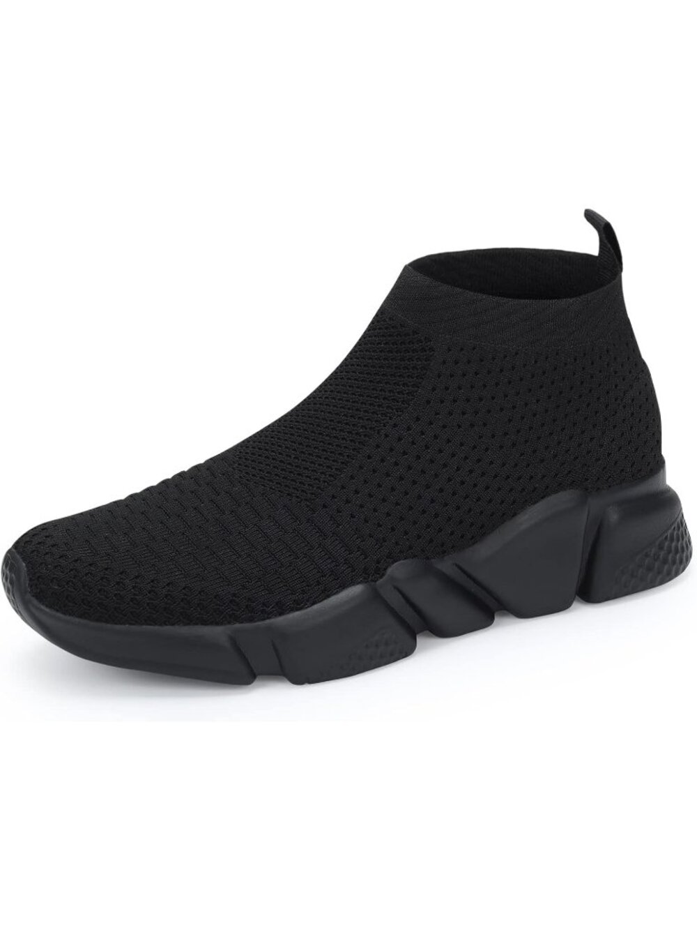 🆕Men's All Black Mesh Running Comfortable Lightweight Breathable Walking Shoes